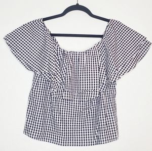 NWT F21 | Off the Shoulder Gingham Top
